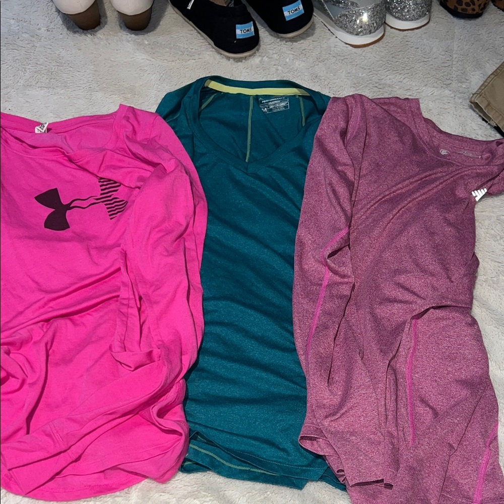 Three Long Sleeve Workout Tops